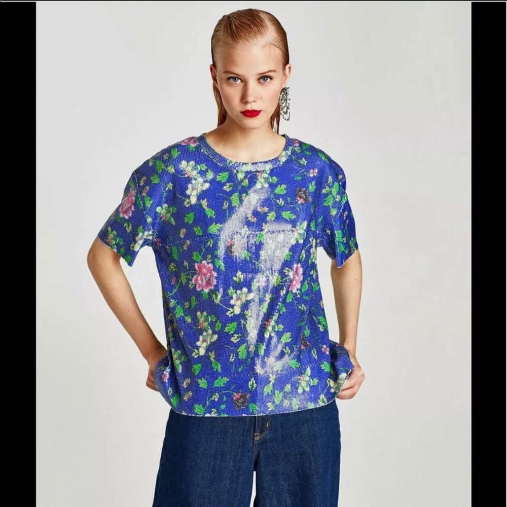 Zara Sequin T-shirt